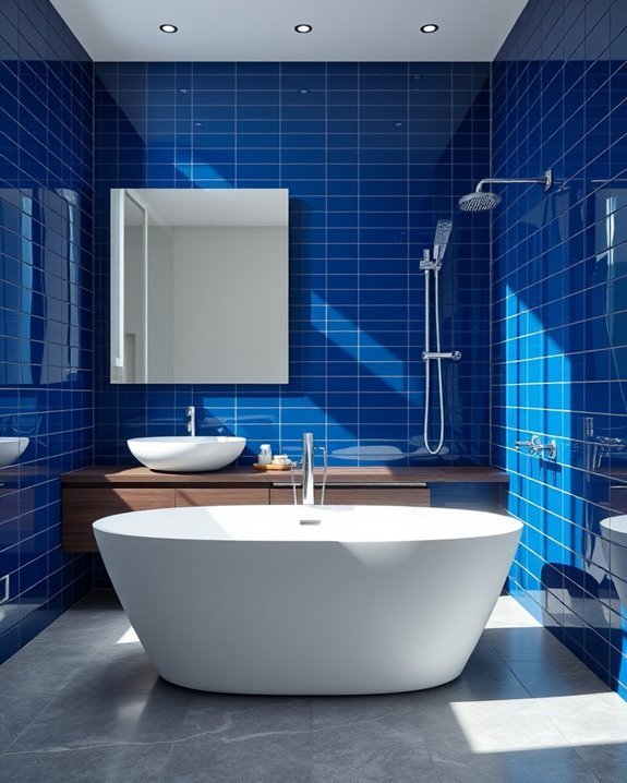 luxurious deep blue elegance