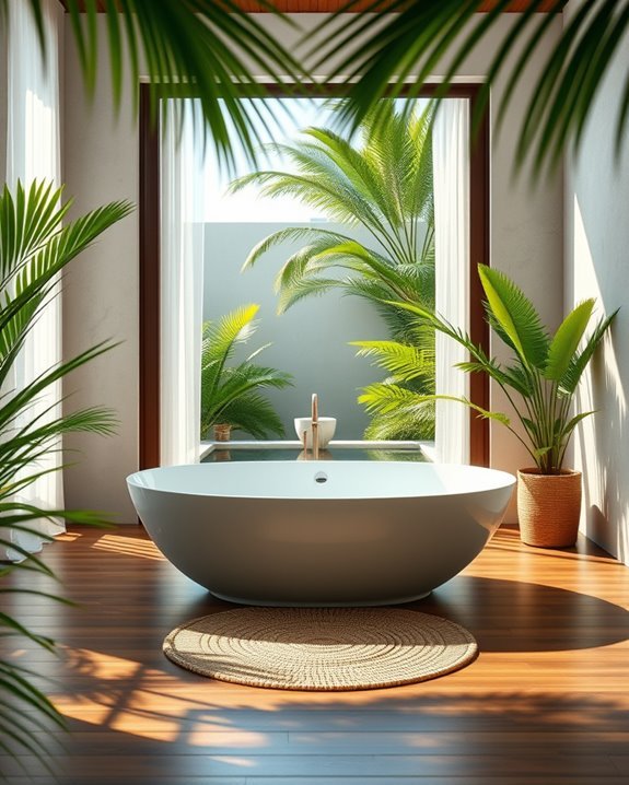 luxurious freestanding bathtub design