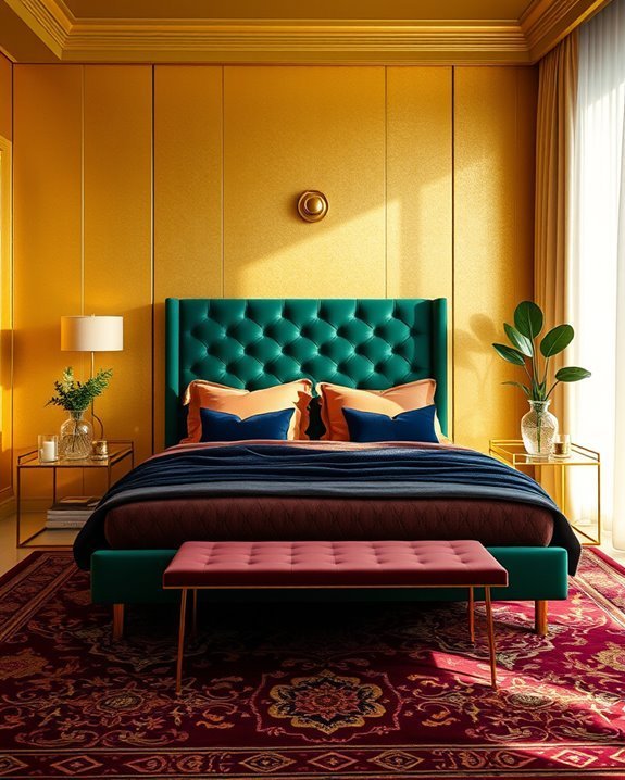 luxurious gold jewel tones