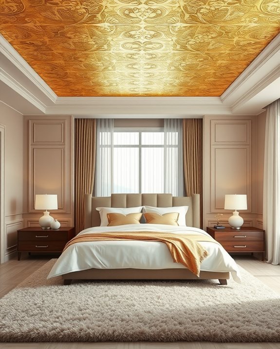 luxurious gold leaf ceilings