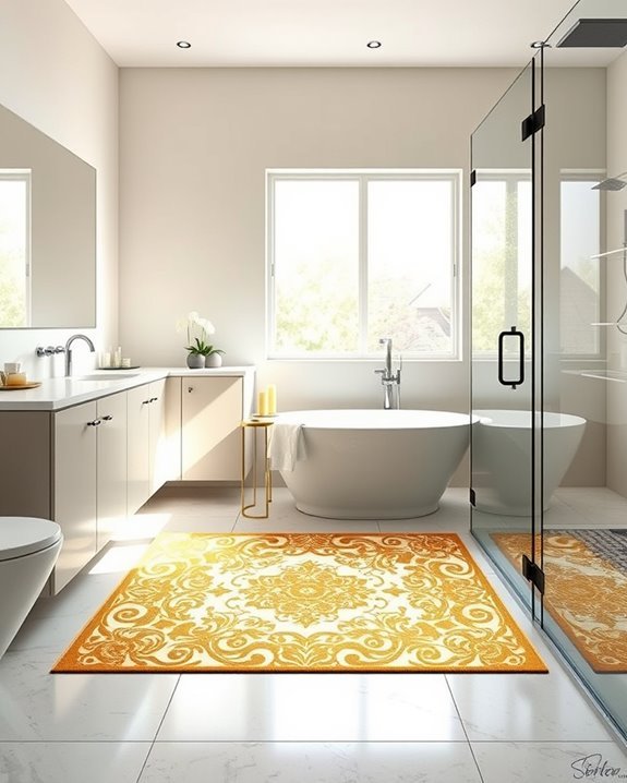 luxurious gold rug transformation