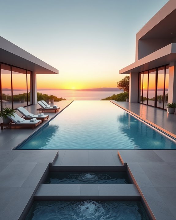luxurious infinity edge pool