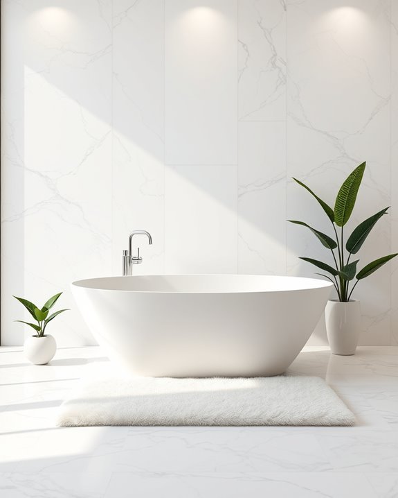 luxurious marble accent wall