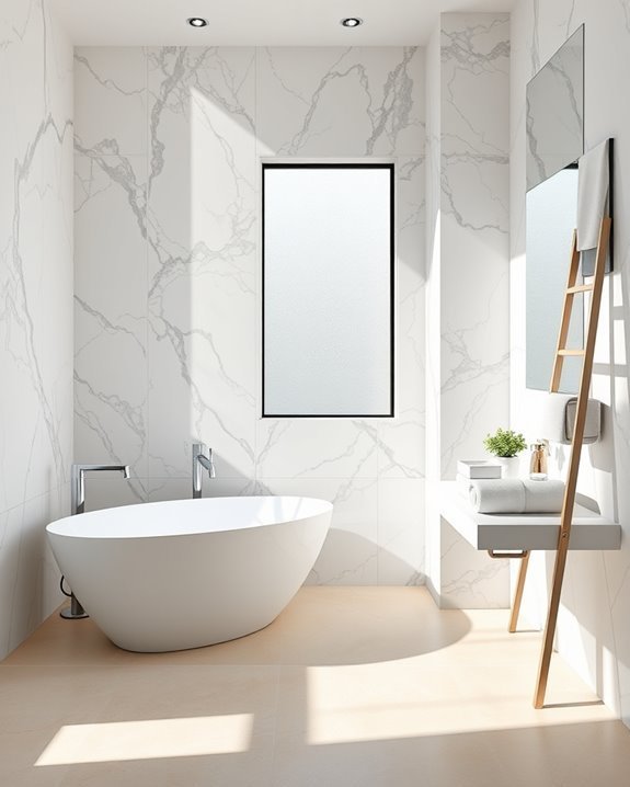 luxurious marble bathroom design
