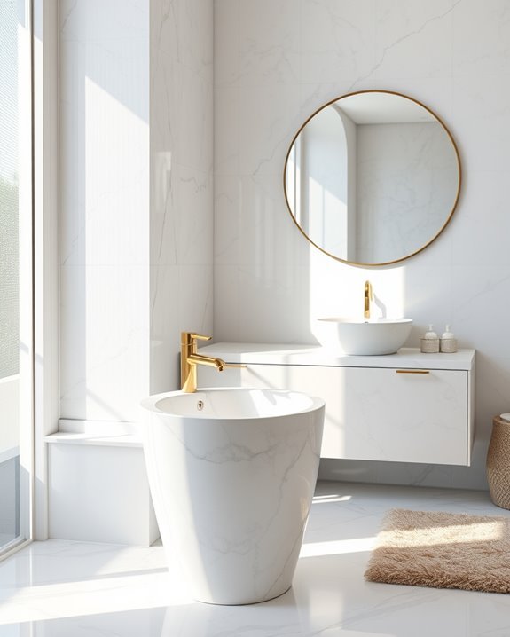 luxurious marble cafe elegance