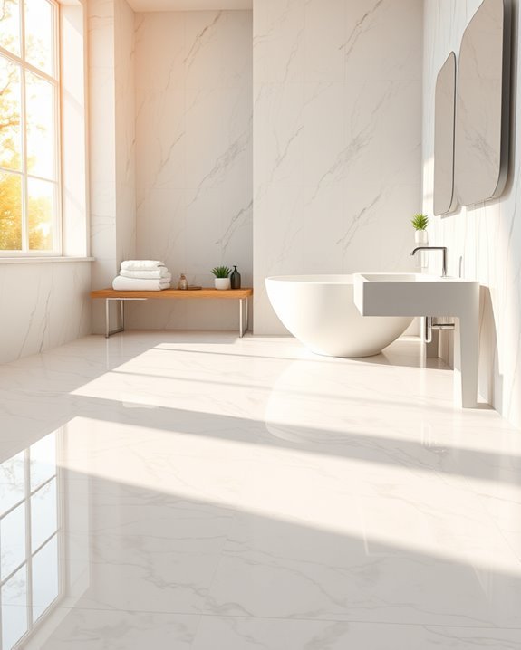 luxurious marble effect tiles