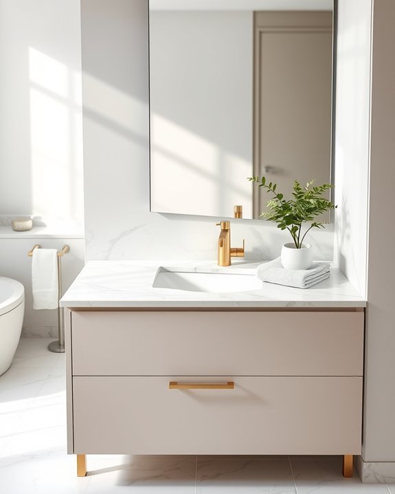 luxurious marble vanity tops