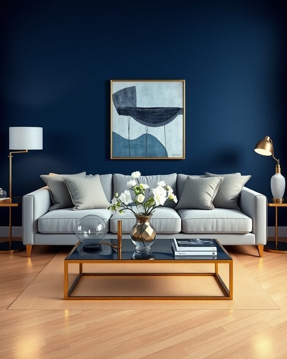 luxurious midnight blue elegance