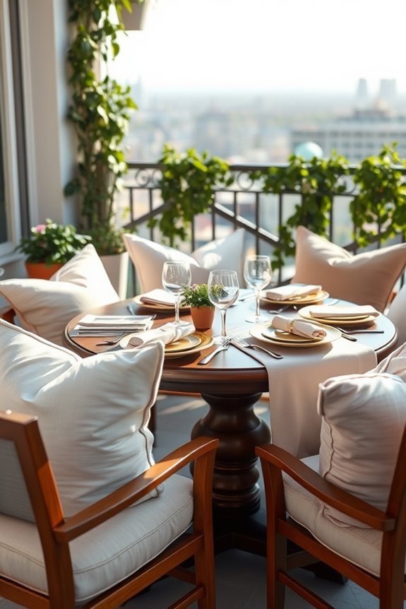 luxurious outdoor dining pillows