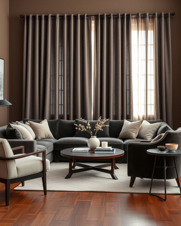 luxurious rich velvet curtains