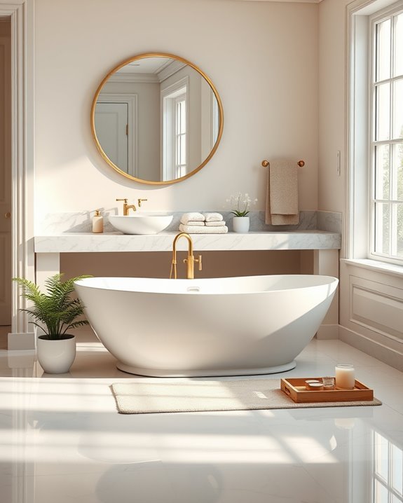 luxurious serene bath oasis