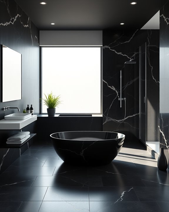 luxurious serene marble retreat