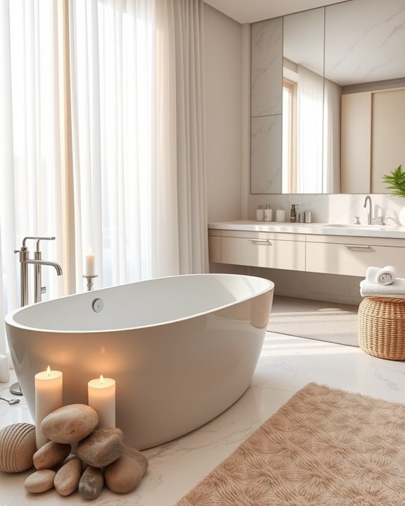 luxurious spa bathroom experience