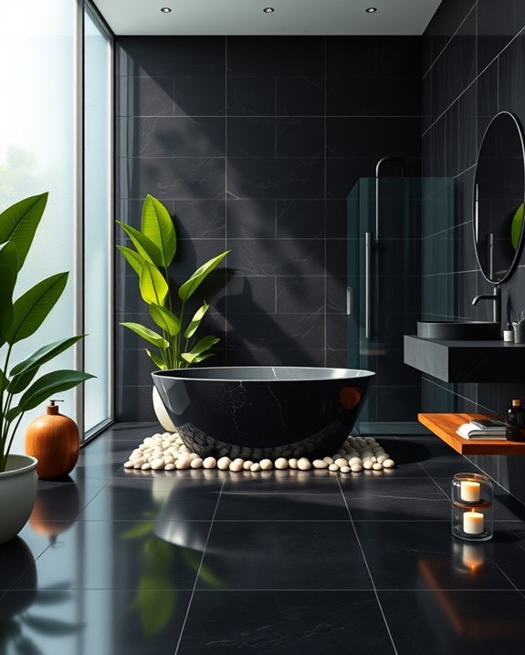 luxurious spa like bathroom tiles