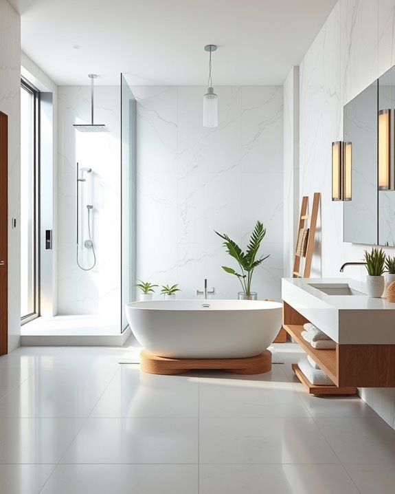 luxurious spa like showers