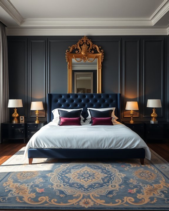 luxurious statement headboards enhance
