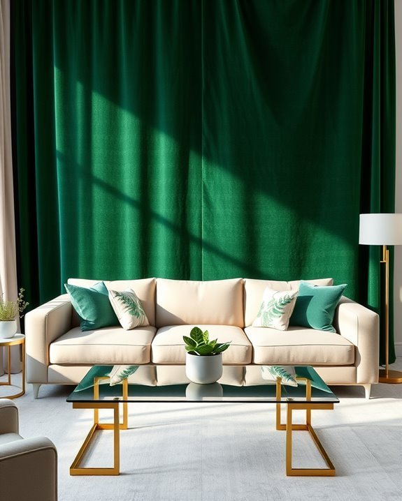 luxurious textured green backdrop