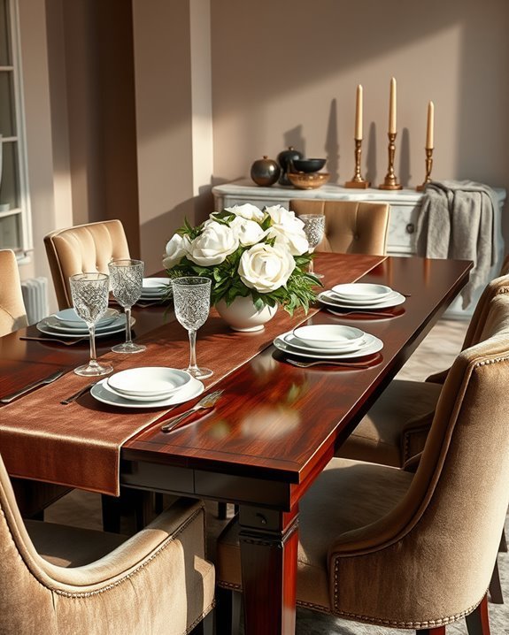 luxurious textures elevate dining