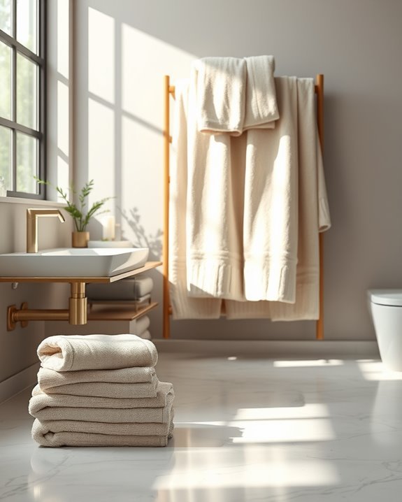 luxurious towels and linens