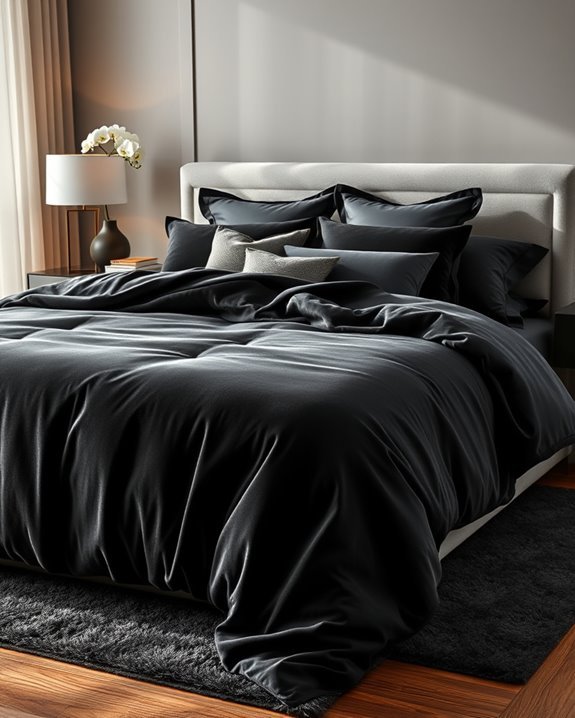 luxurious velvet bedding retreat