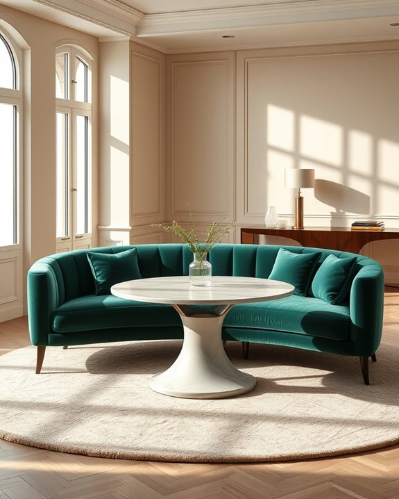 luxurious velvet sofa elegance