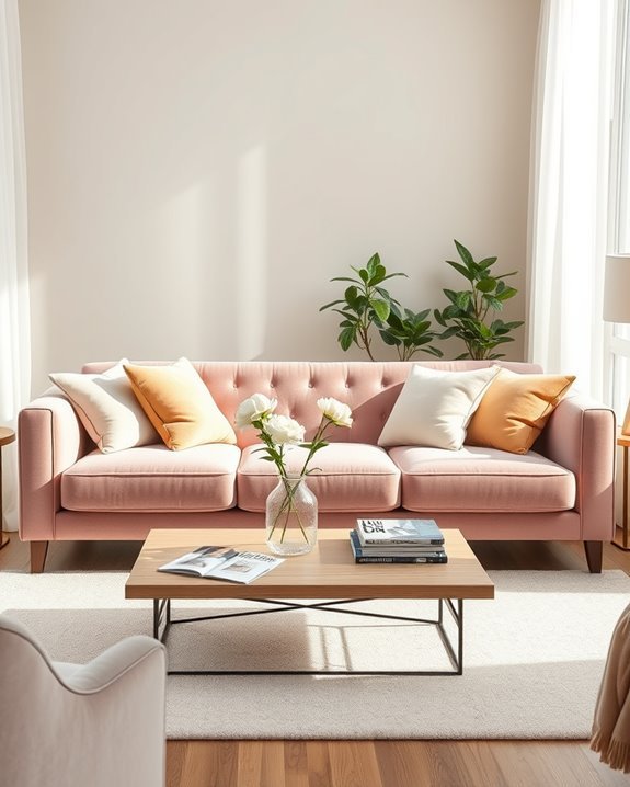 luxurious velvet sofa elegance