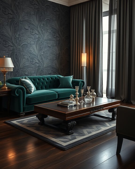 luxurious velvet upholstery elegance