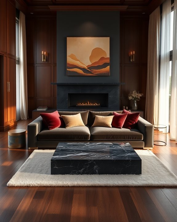 luxurious warm dark ambiance