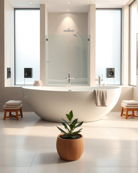luxury bathtubs with sound