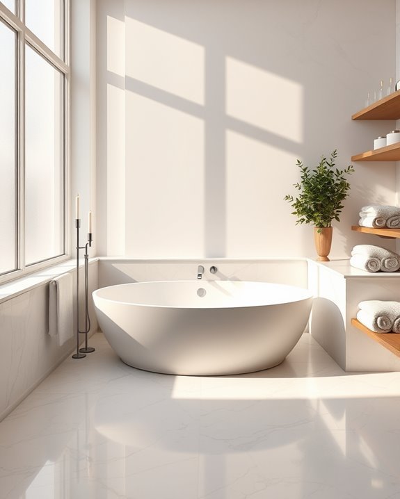 luxury built in bathtub design