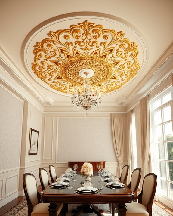 luxury ceiling medallion accents