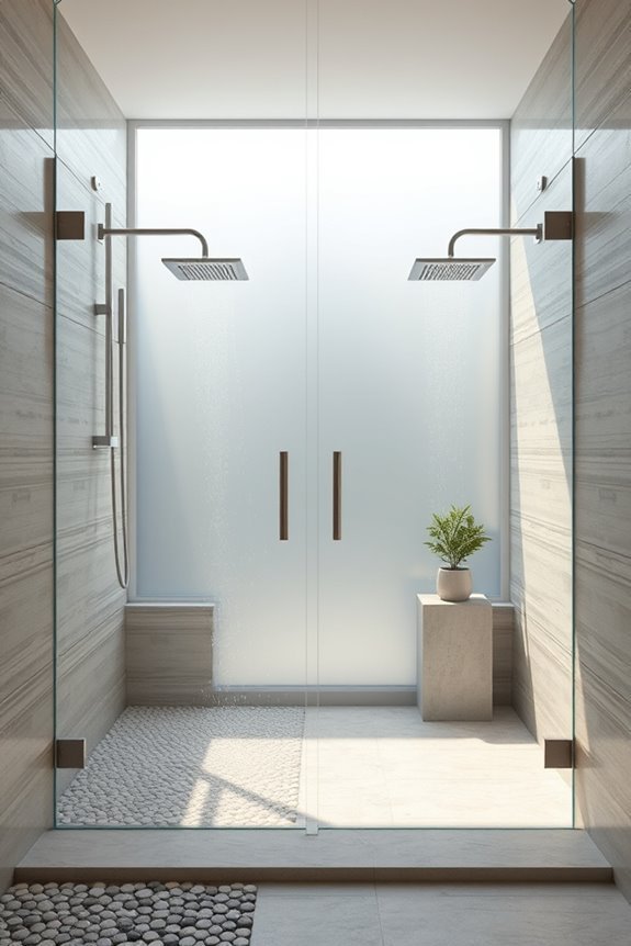 luxury dual shower experience