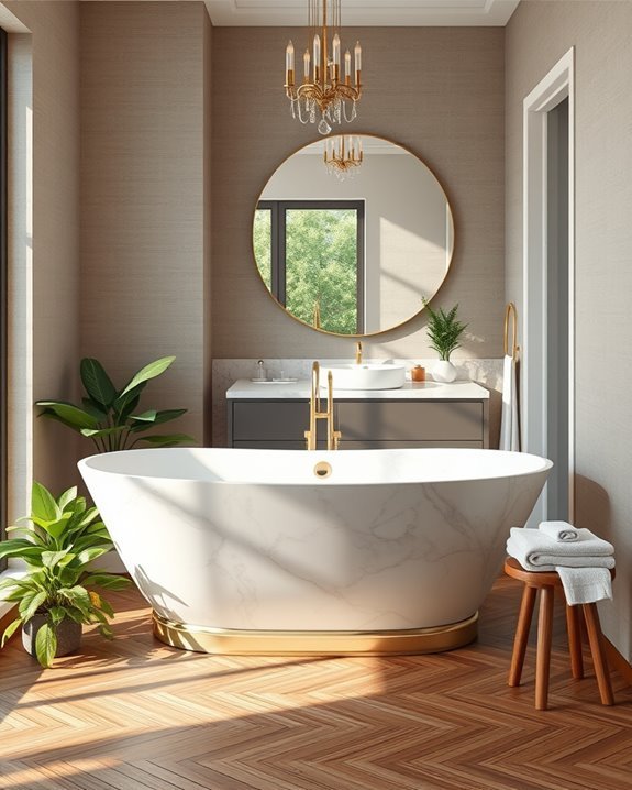 luxury statement bathtub design