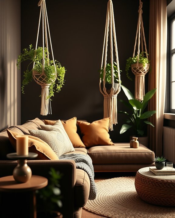 macram plant holders aesthetics