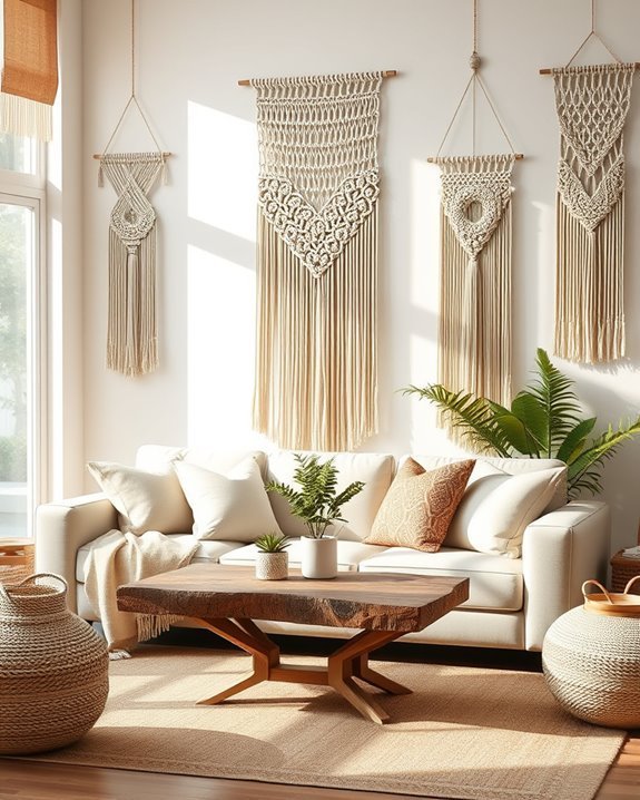 macram wall hangings texture