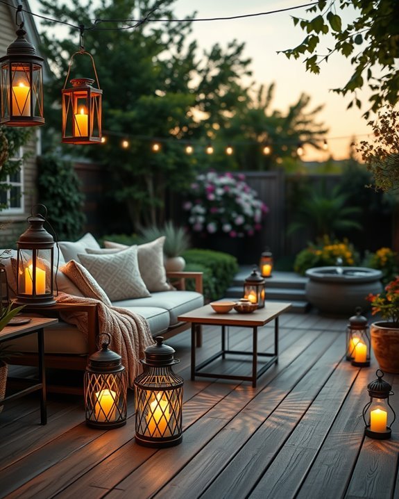 magical backyard ambiance lighting
