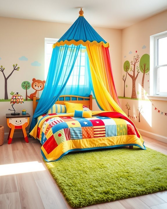 magical canopy bed retreat
