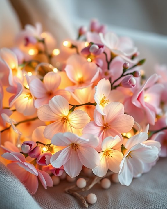 magical floral lighting ambiance