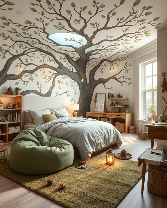 magical forest bedroom transformation