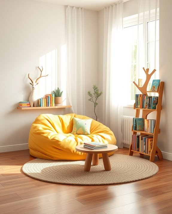magical kids reading nook