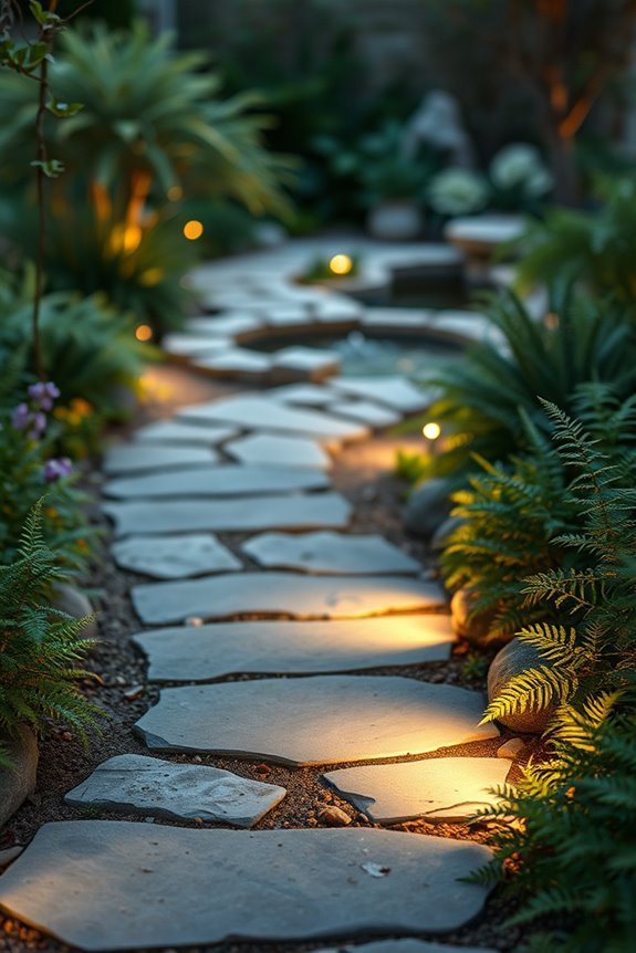 magical outdoor pathway lighting