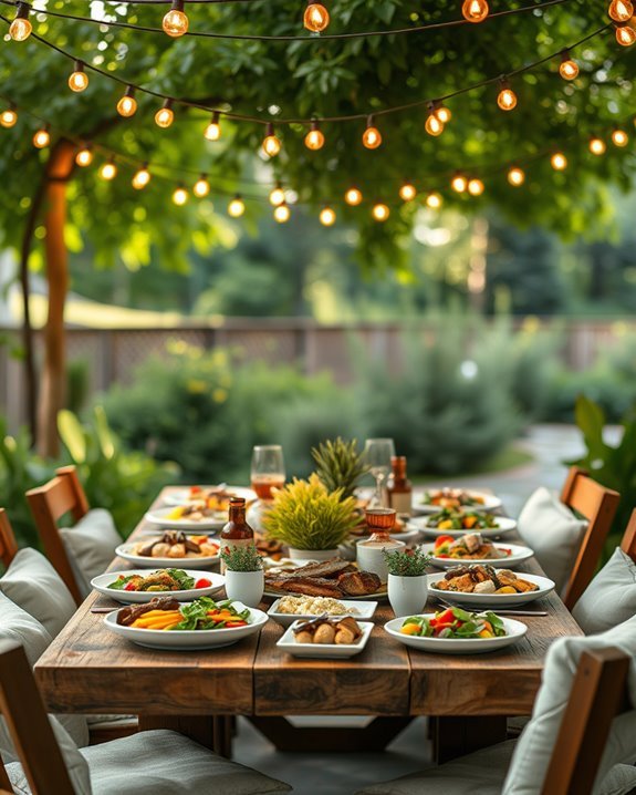 magical outdoor string lights