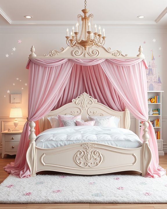 magical princess bed decor