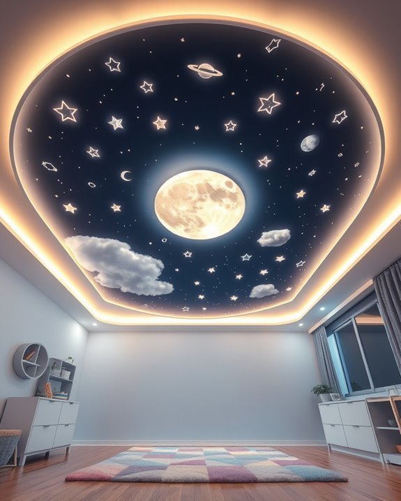 magical starry ceiling design