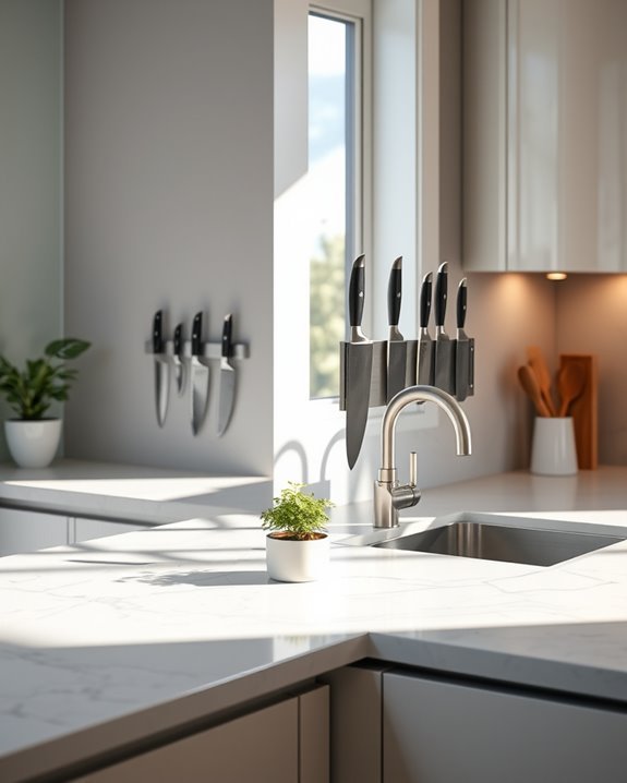 magnetic knife organization solution