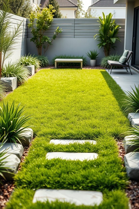 maintenance free green landscaping