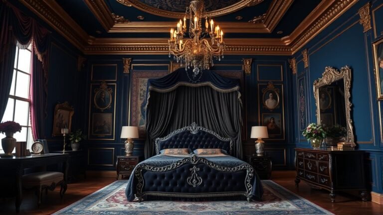 majestic dark royal bedrooms