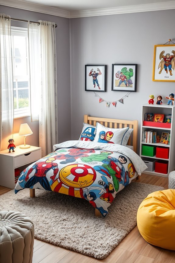 marvel superhero bedding set