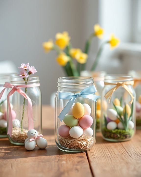 mason jar easter decorations