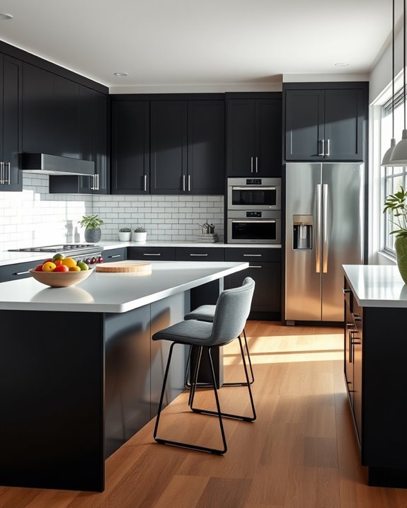 matte black kitchen elegance